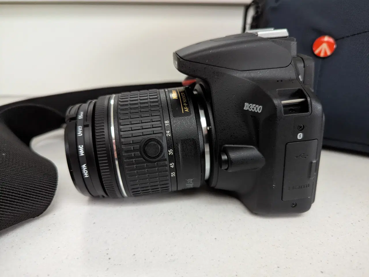 Billede 2 - Nikon 3500 med objektiv, batteri og lader