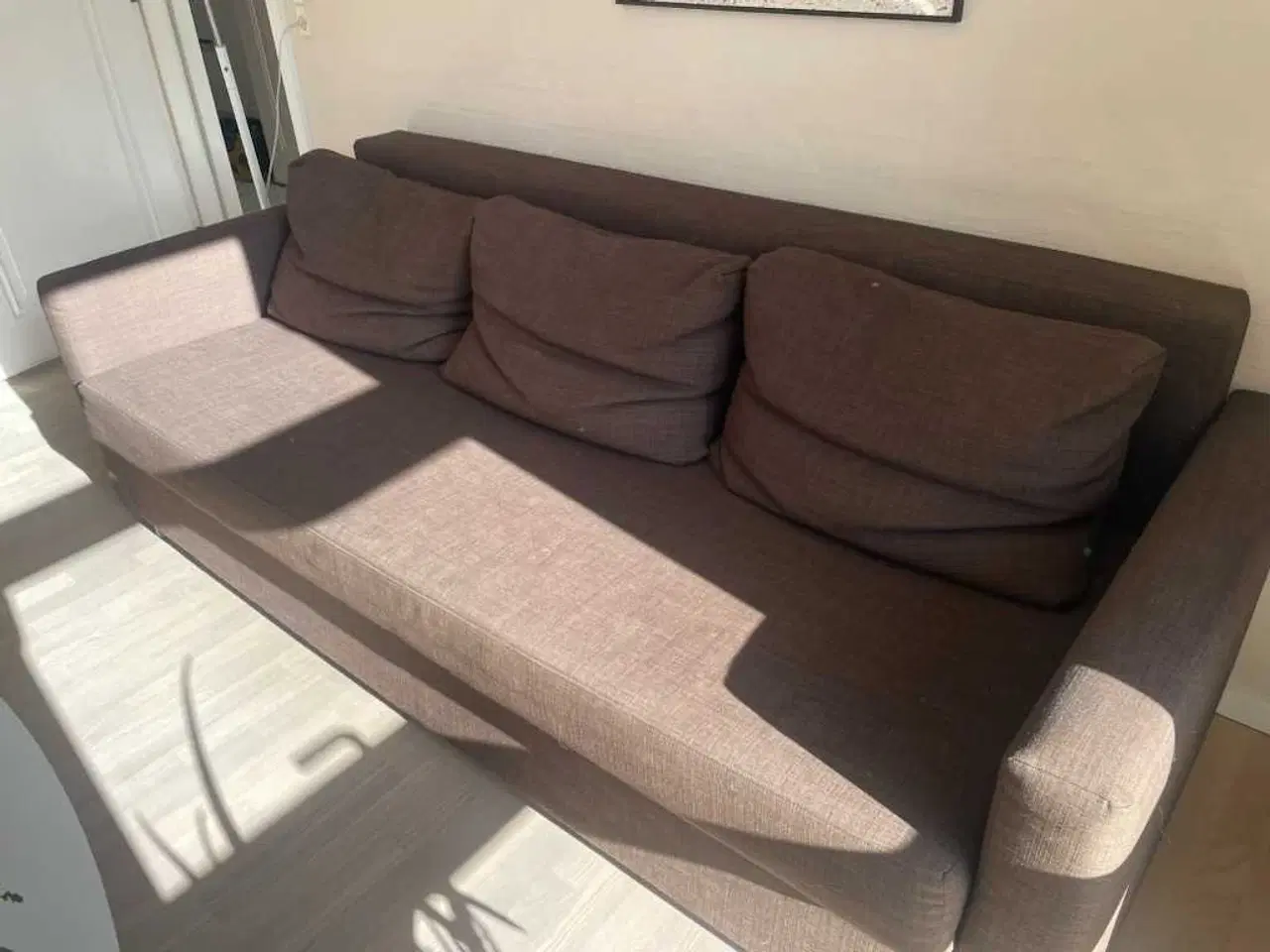 Billede 2 - Brun sove sofa