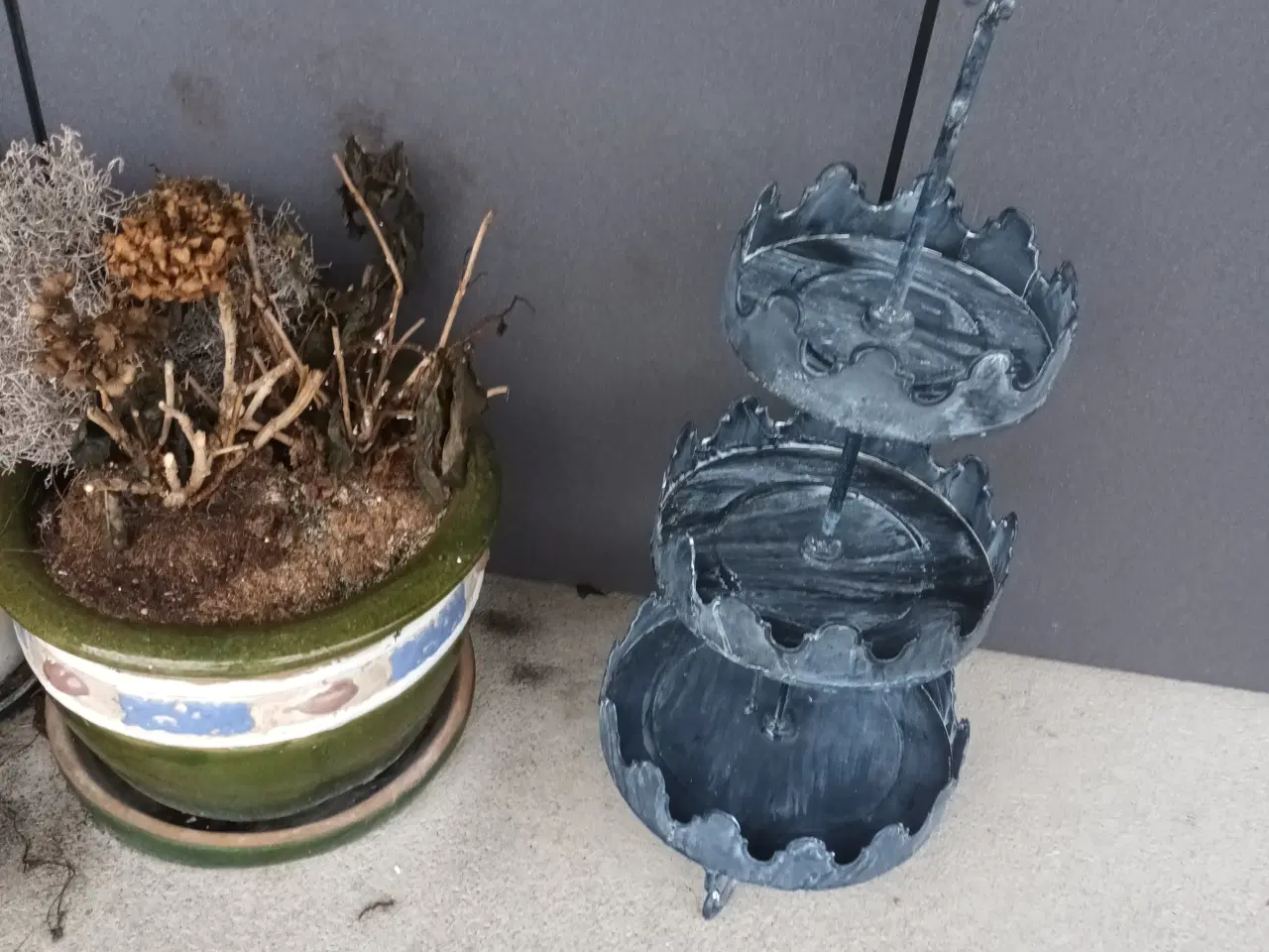 Billede 1 - Andet, STORT FLOT FUGLEBAD I 3 ETAGER, MED FUGL ØV