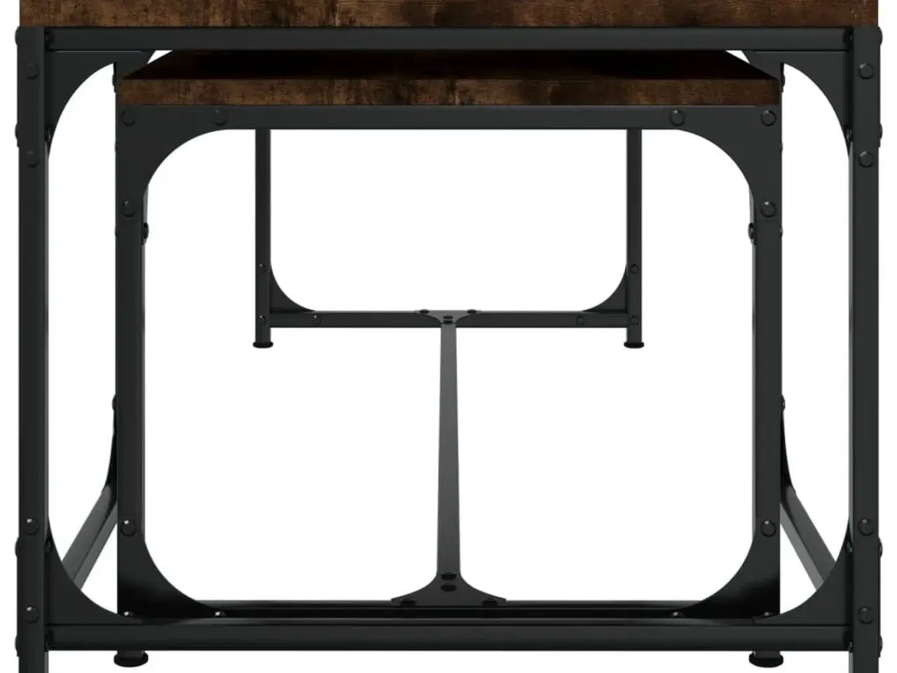 Billede 5 - Sofaborde 2 stk. konstrueret træ røget egetræsfarve