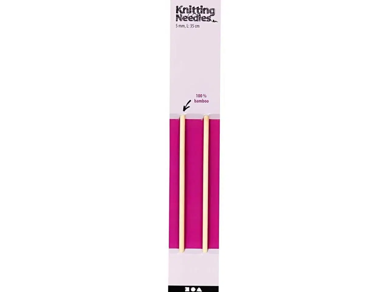 Billede 1 - Strikkepinde, L: 35 cm, str. 5 mm, 1 par