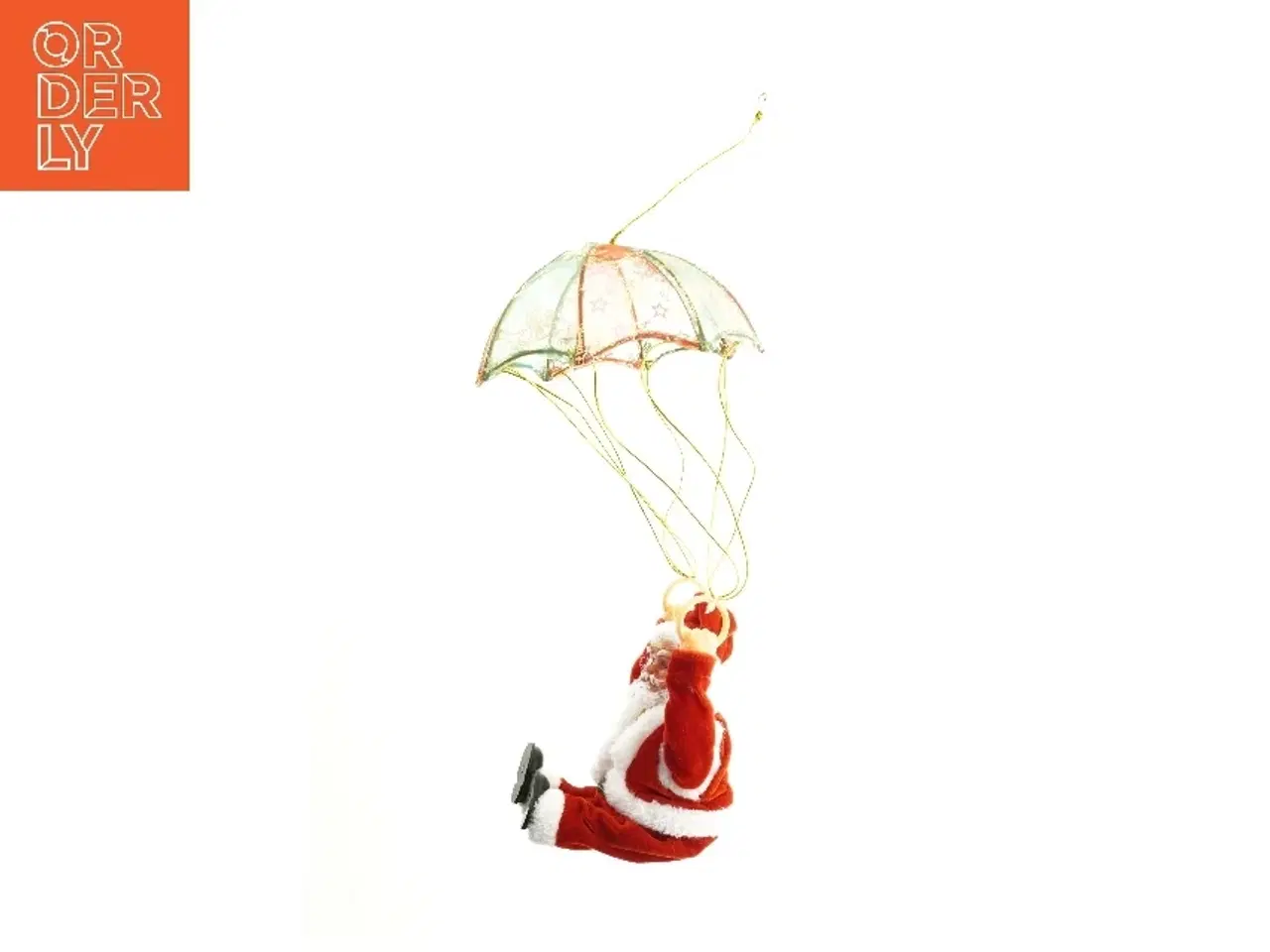 Billede 3 - Julemand med faldskærm dekoration (str. 41 cm)