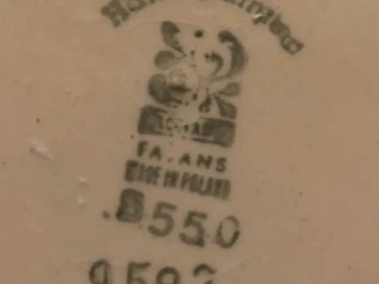 Billede 3 - Håndmalet fajance tallerken 