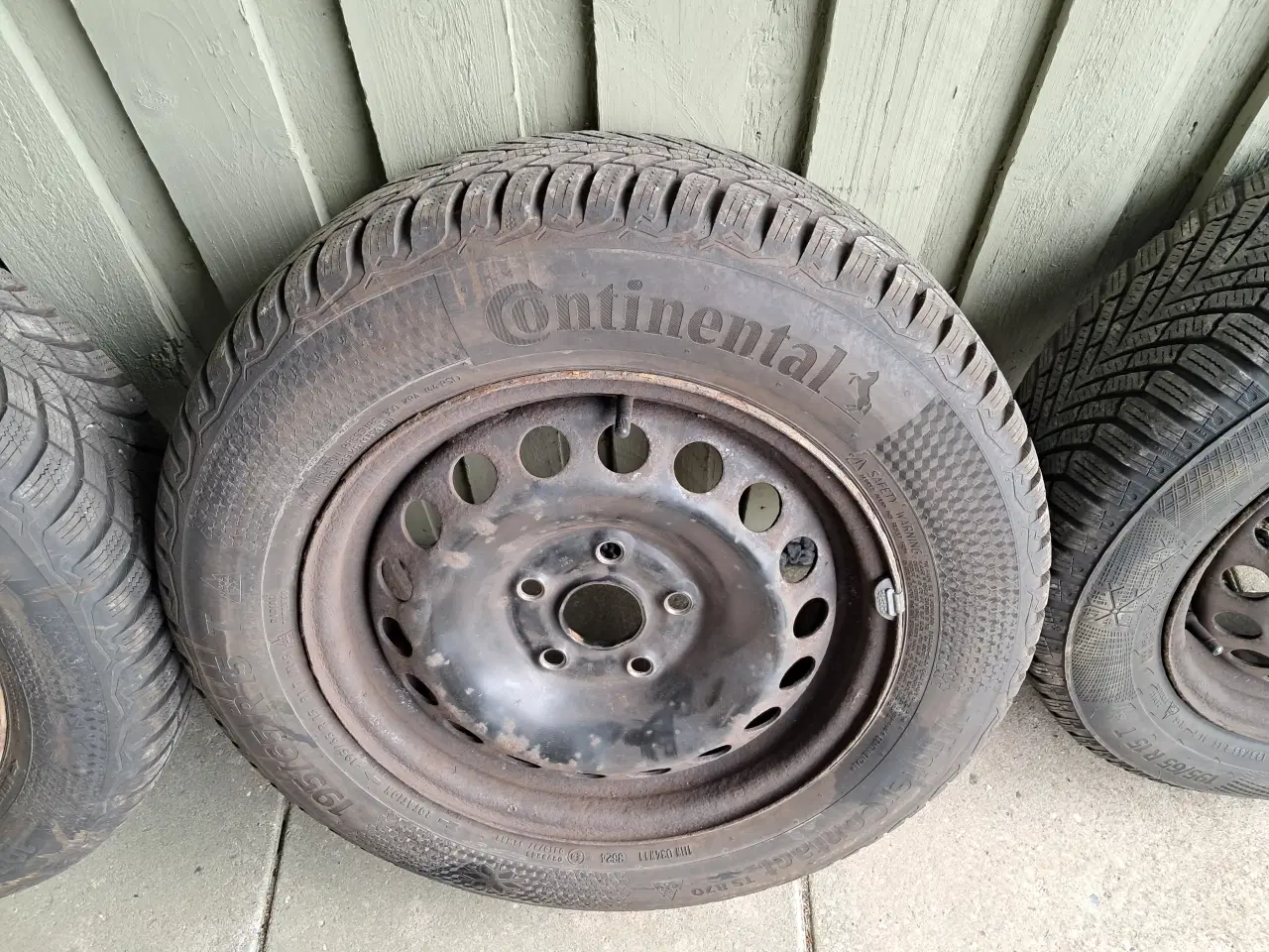 Billede 3 - Vinterdæk med stål fælge