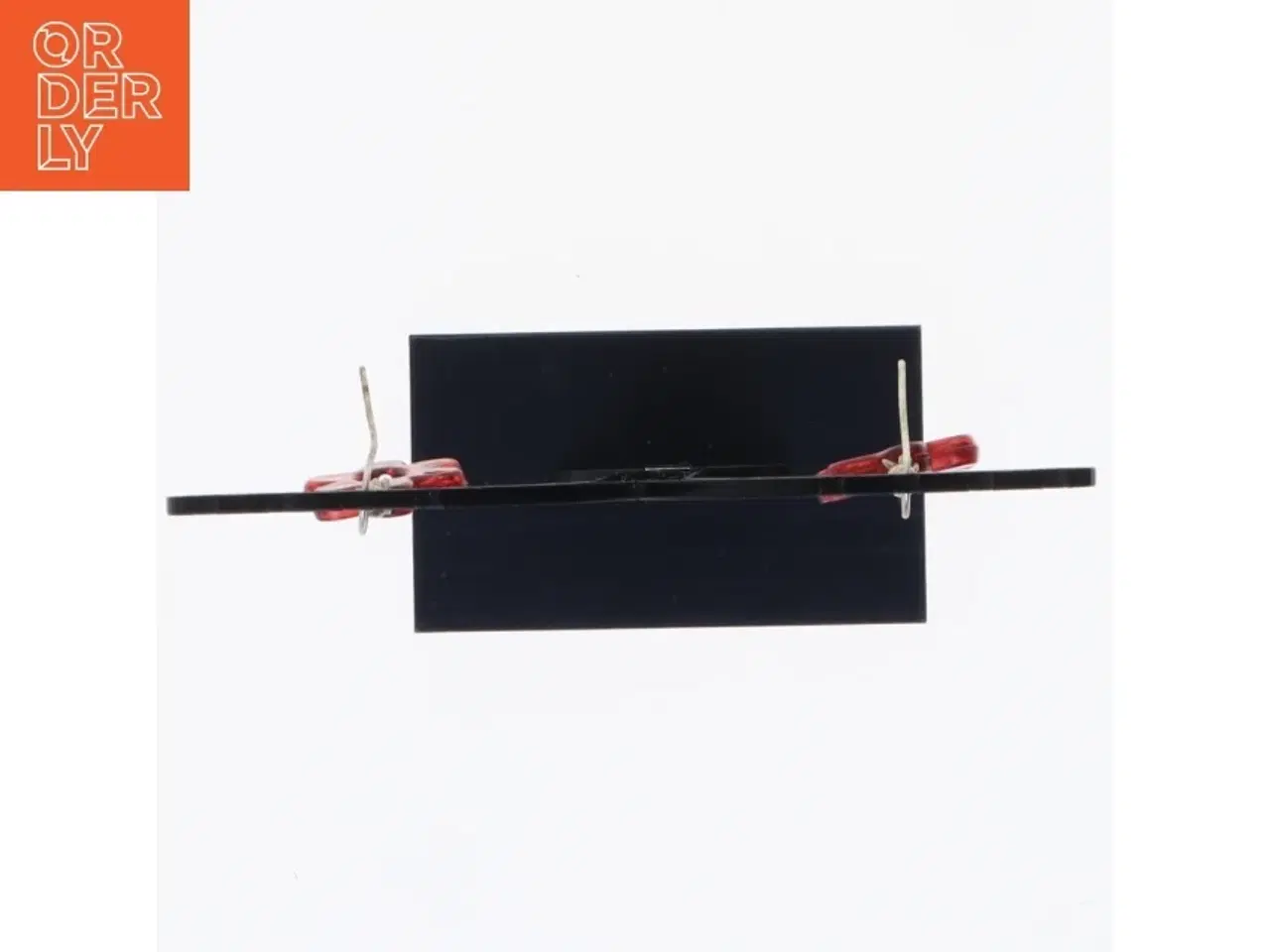 Billede 2 - Røde blomster øreringe (str. 1 x 4 cm)