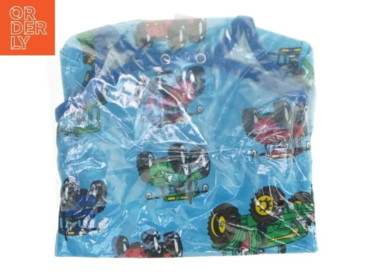 Billede 2 - Baby bodystocking med traktorprint fra Småfolk (str. 68)