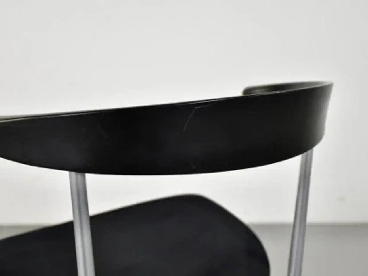 Billede 8 - Efg bondo konferencestol med sort polster, gråt stel og sort ryg med lille armlæn