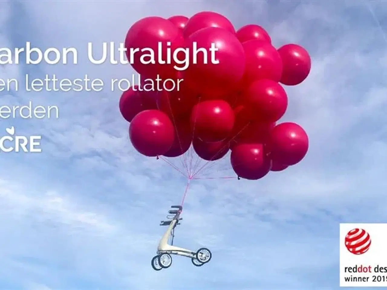 Billede 2 - Rollator - ByACRE Carbon Ultralight - Cremehvid