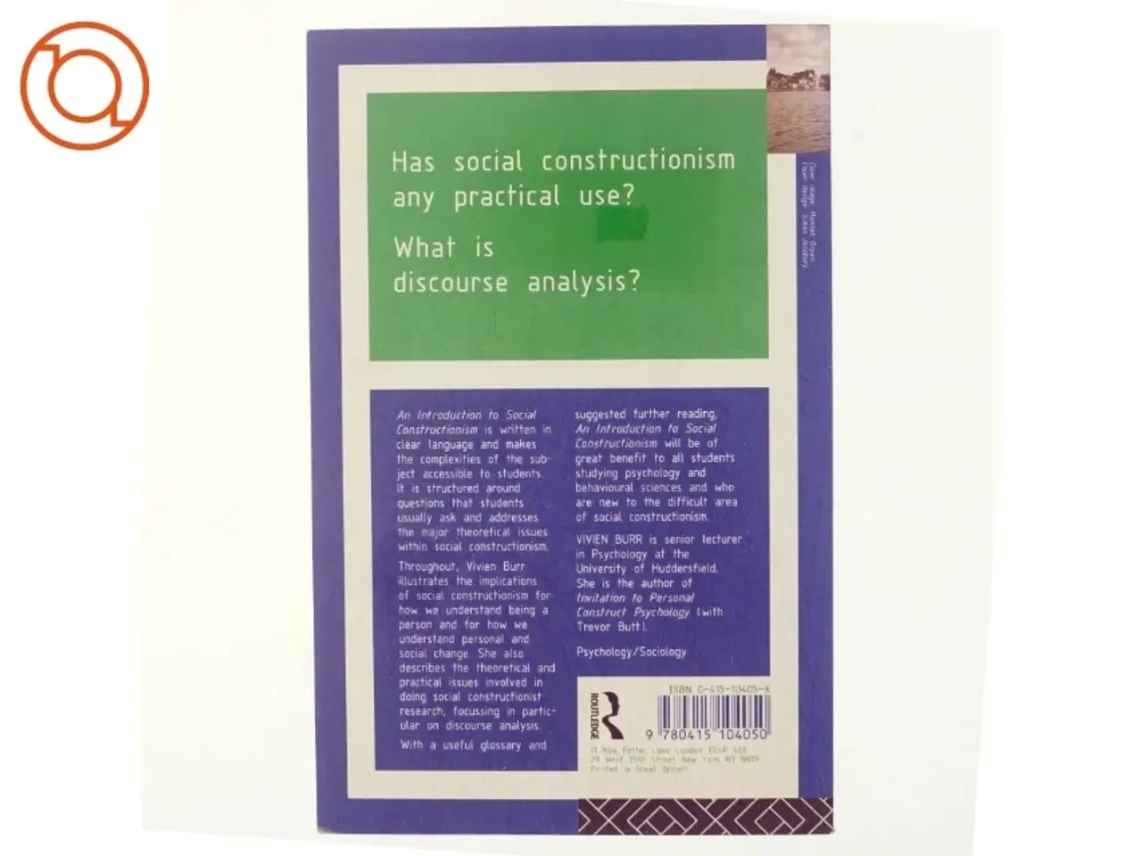 Billede 3 - An introduction to social constructionism af Vivien Burr (Bog)