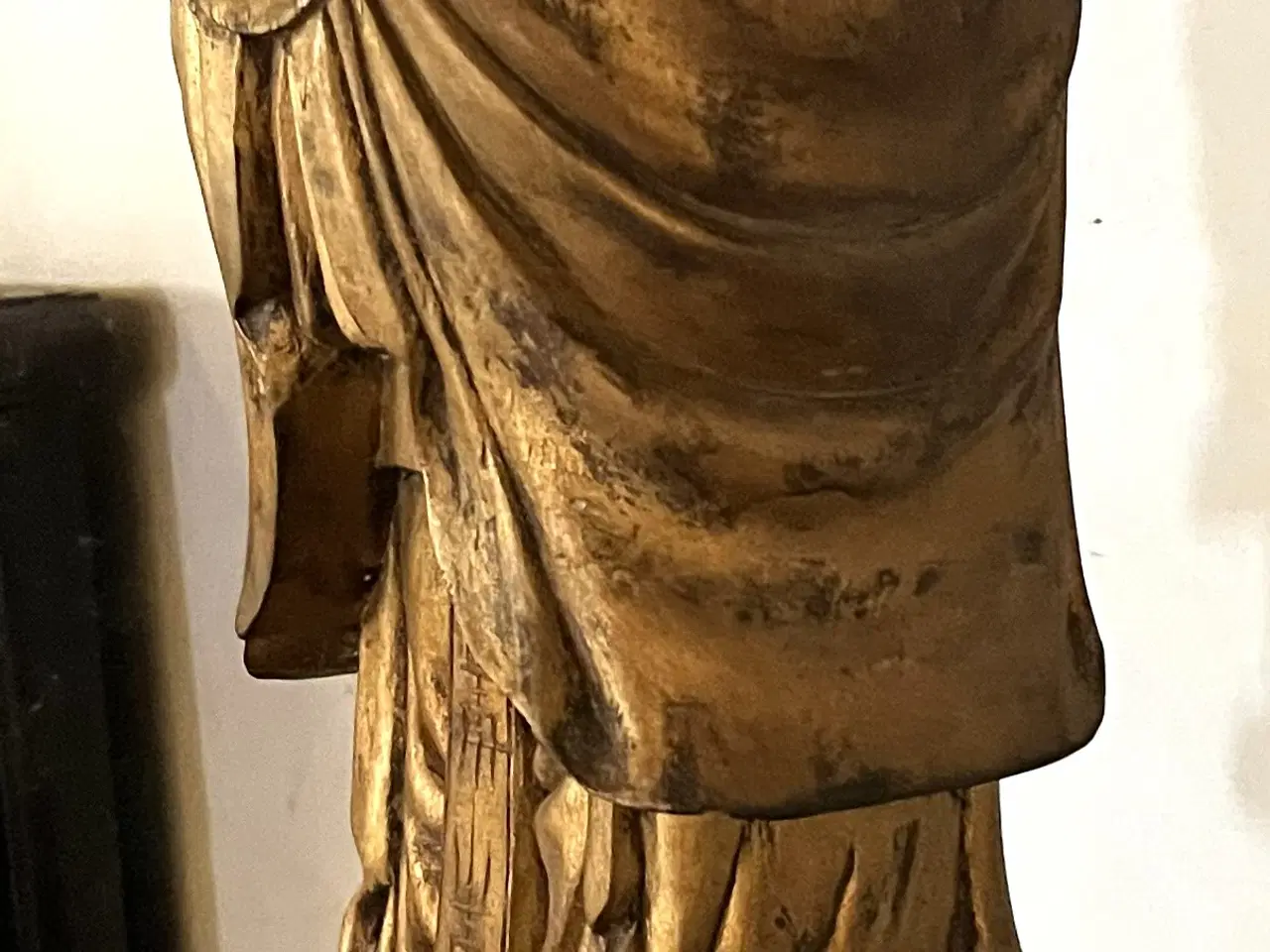 Billede 2 - Kinesisk gl. forgyldt fræfigur "Konfucius"  62 cm.