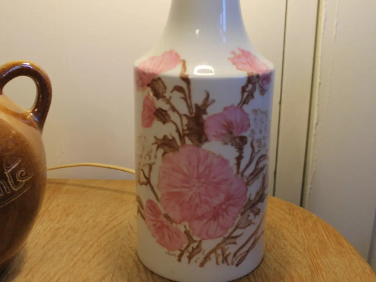 Billede 2 - Lampe med blomster motiv