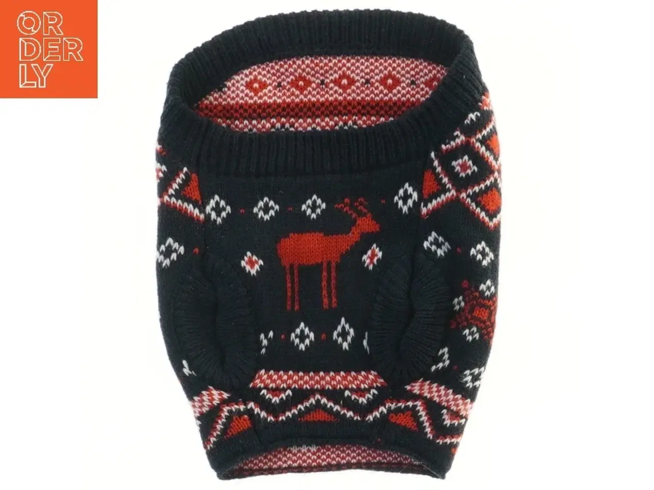 Billede 1 - Hundetrøje med julemotiv (str. størrelse s, ø 23 cm)