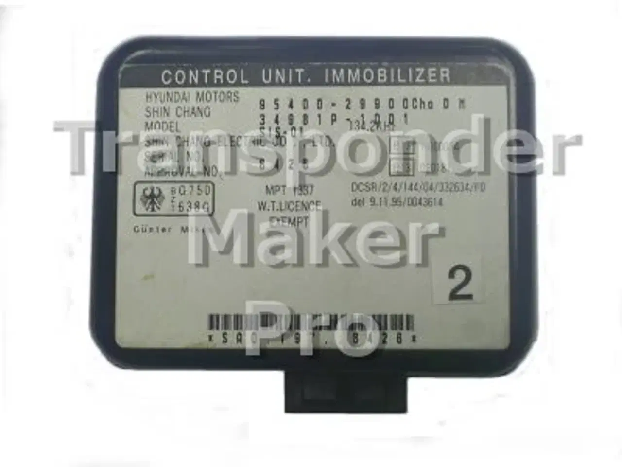Billede 1 - TMPro Software modul 166 - Hyundai, Kia immobox Shin Chang med ID4D