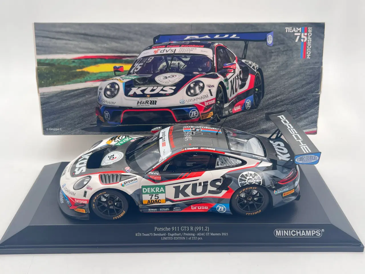 Billede 1 - 2021 Porsche GT3 R #75 Limited Edition - 1:18