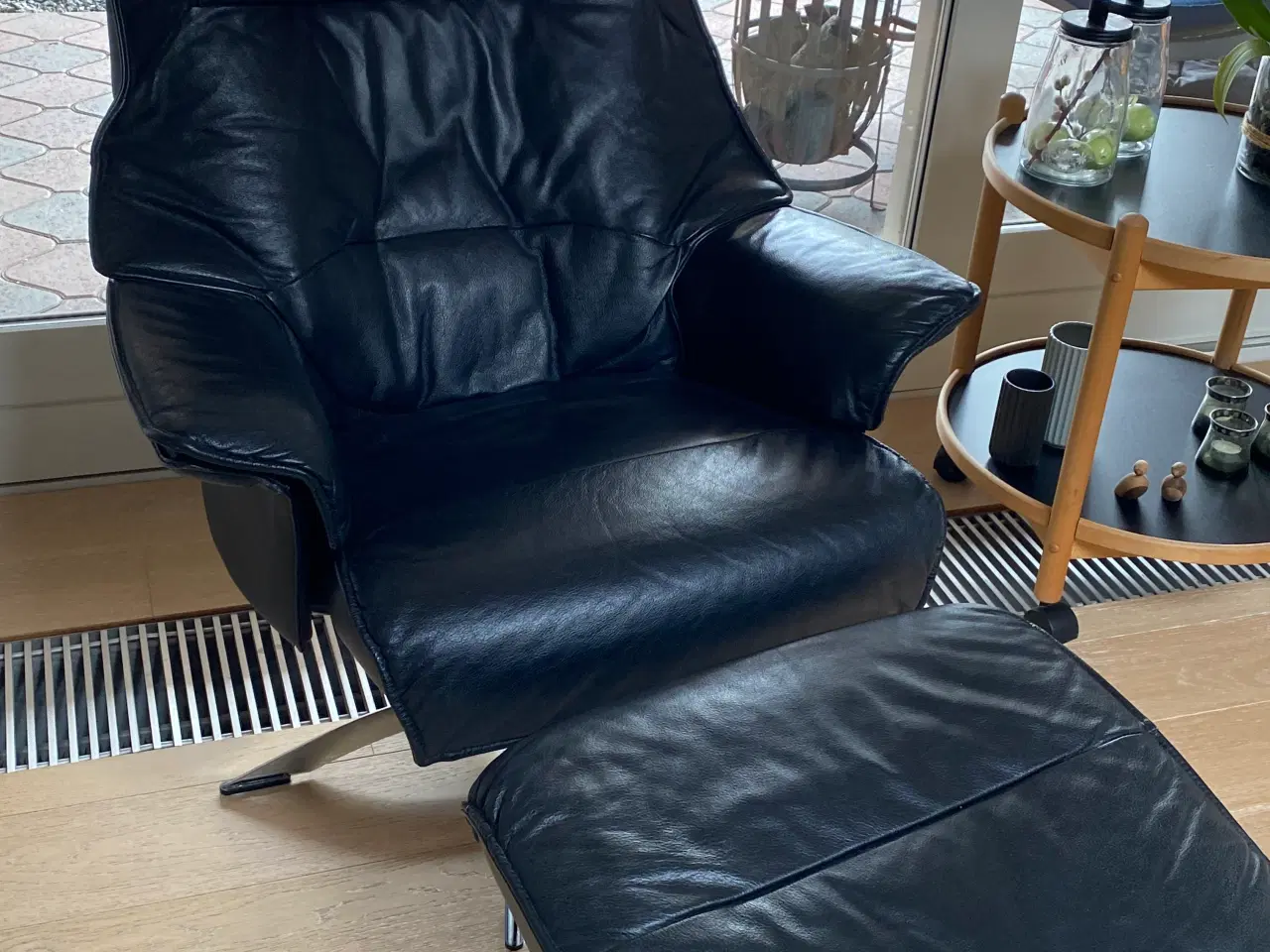 Billede 1 - Læderstole med skamler