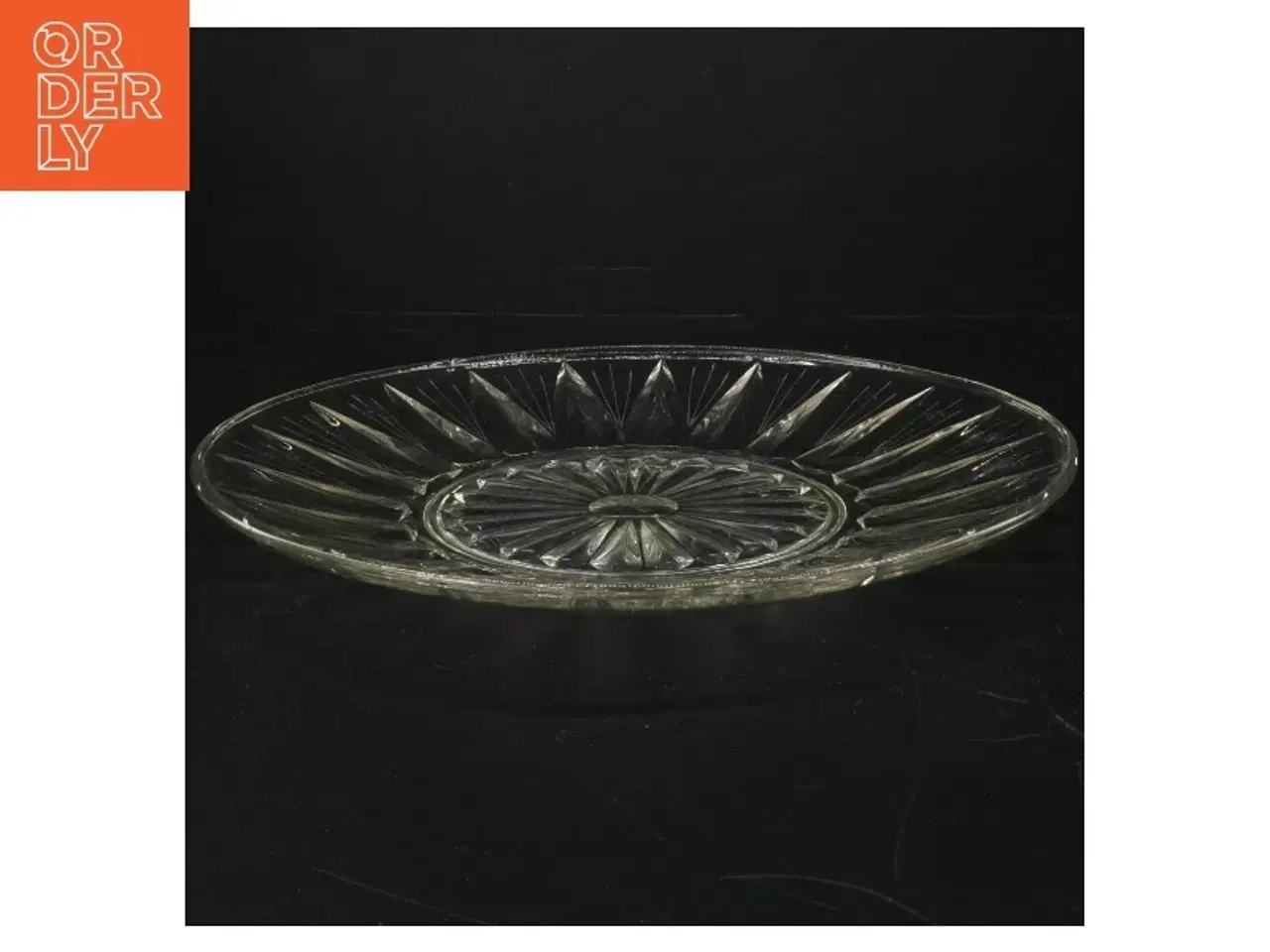 Billede 2 - Antikt Glasfad (str. Ø 29 cm)