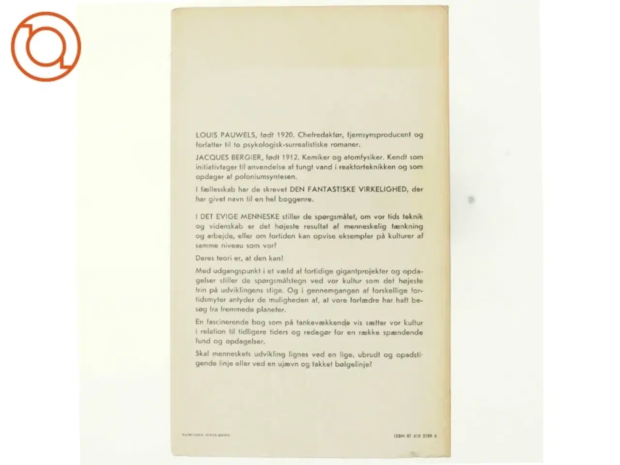 Billede 3 - Det evige menneske af Louis Pauwels og Jacques Bergier (bog)