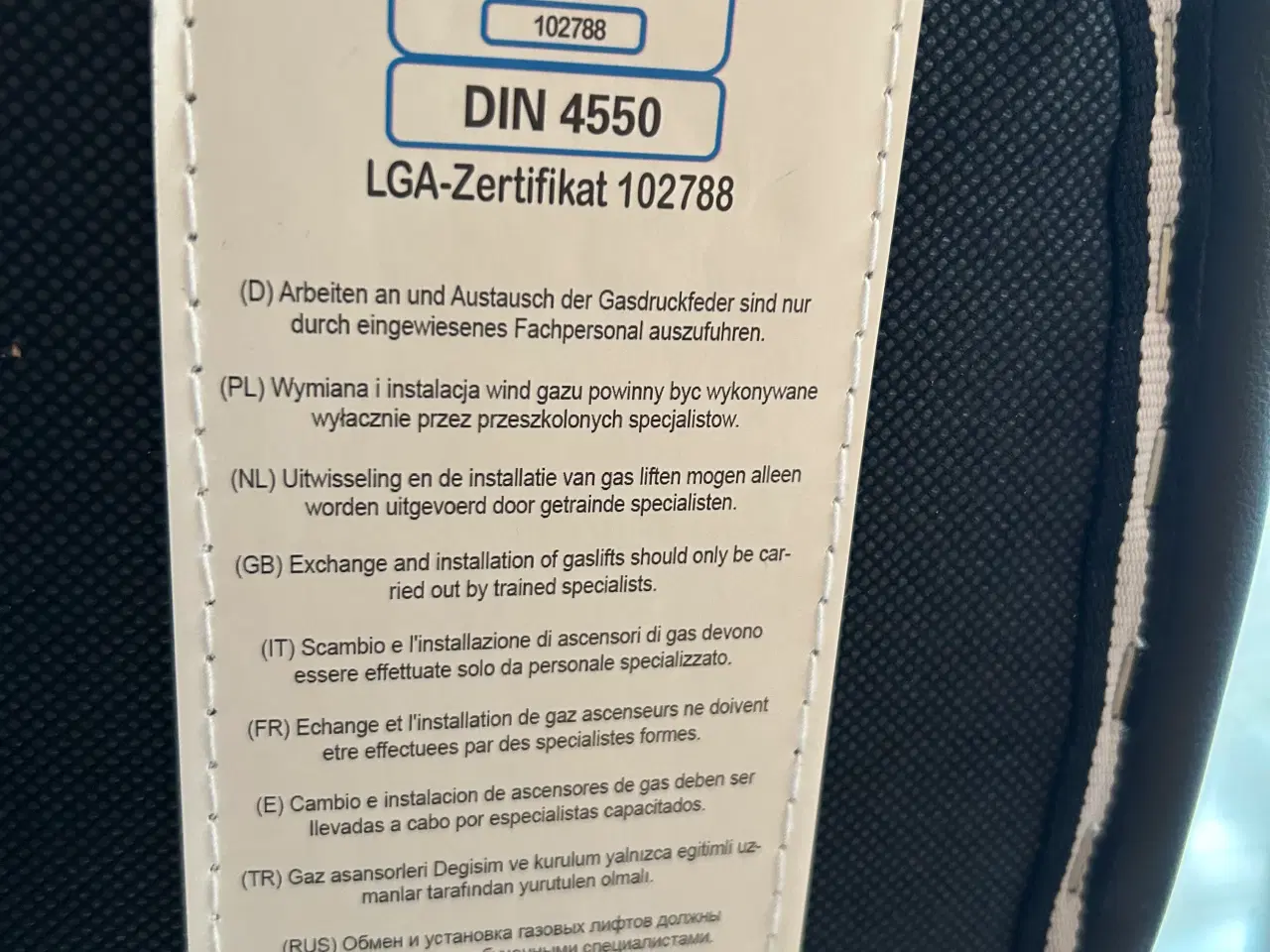 Billede 9 - Kvalitetskontorstol i sort skind. 