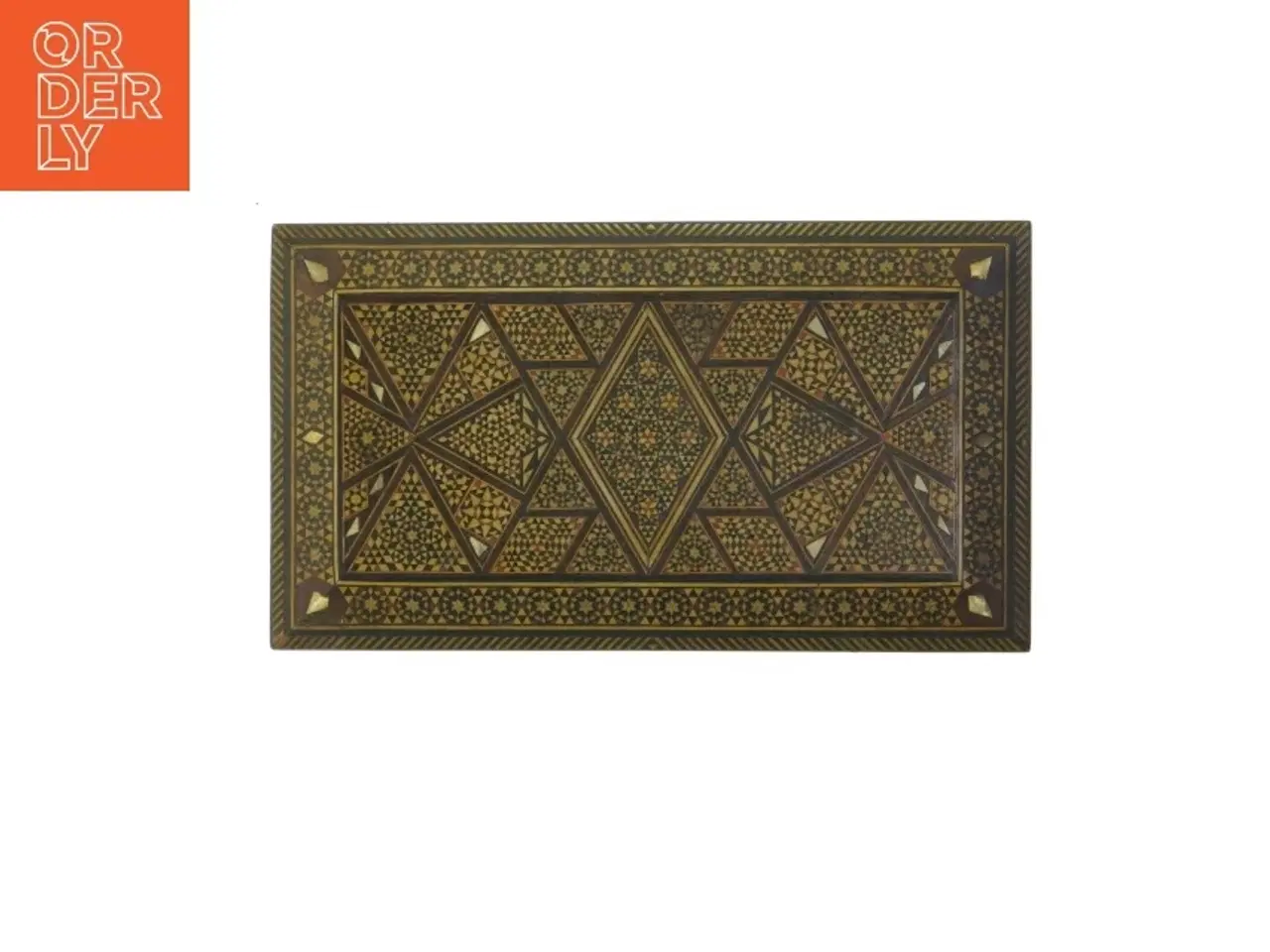 Billede 3 - Dekorativ Intarsia trækasse (str. 23x13 cm)