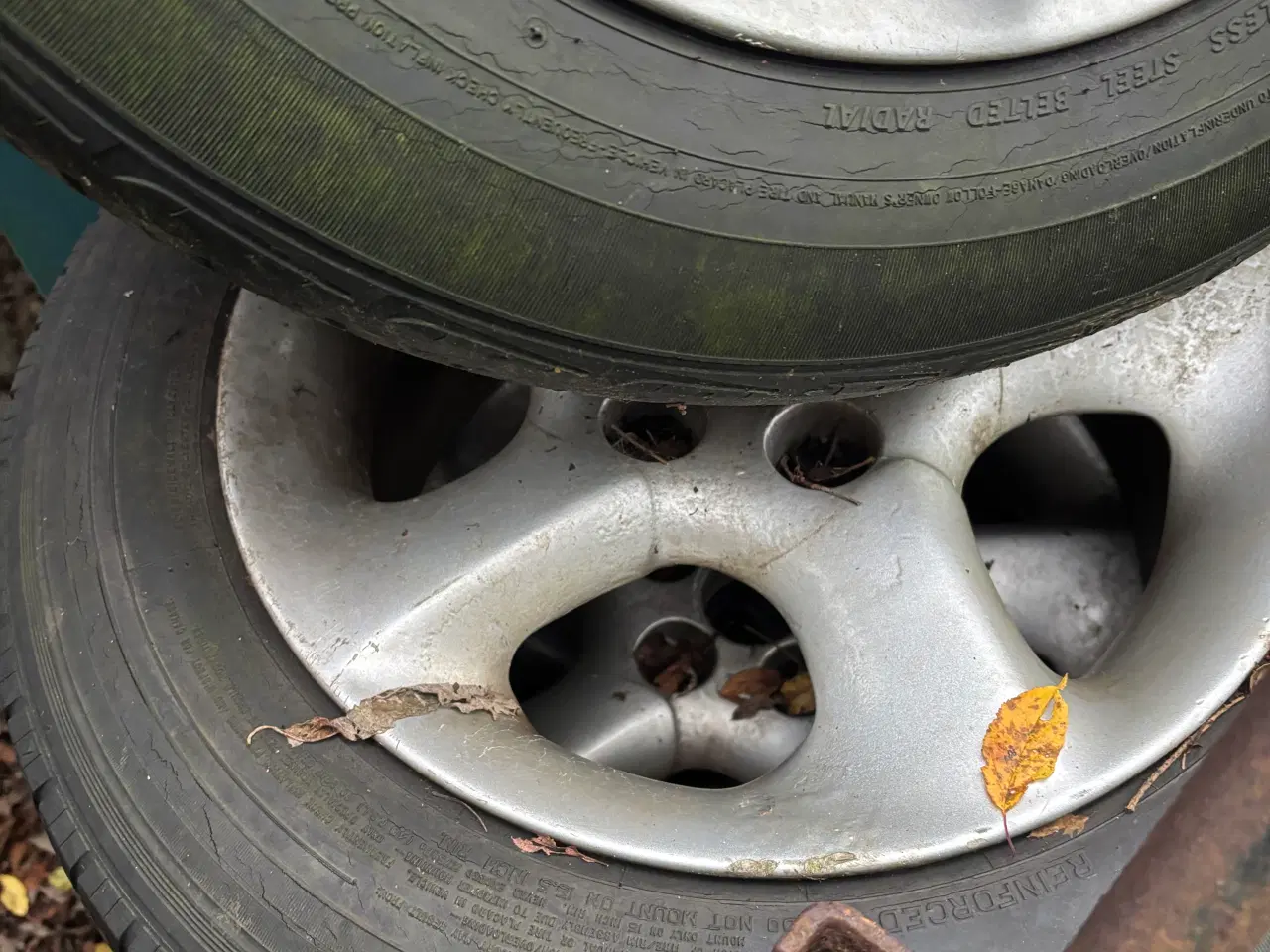 Billede 3 - Alufælge med dæk 5x112