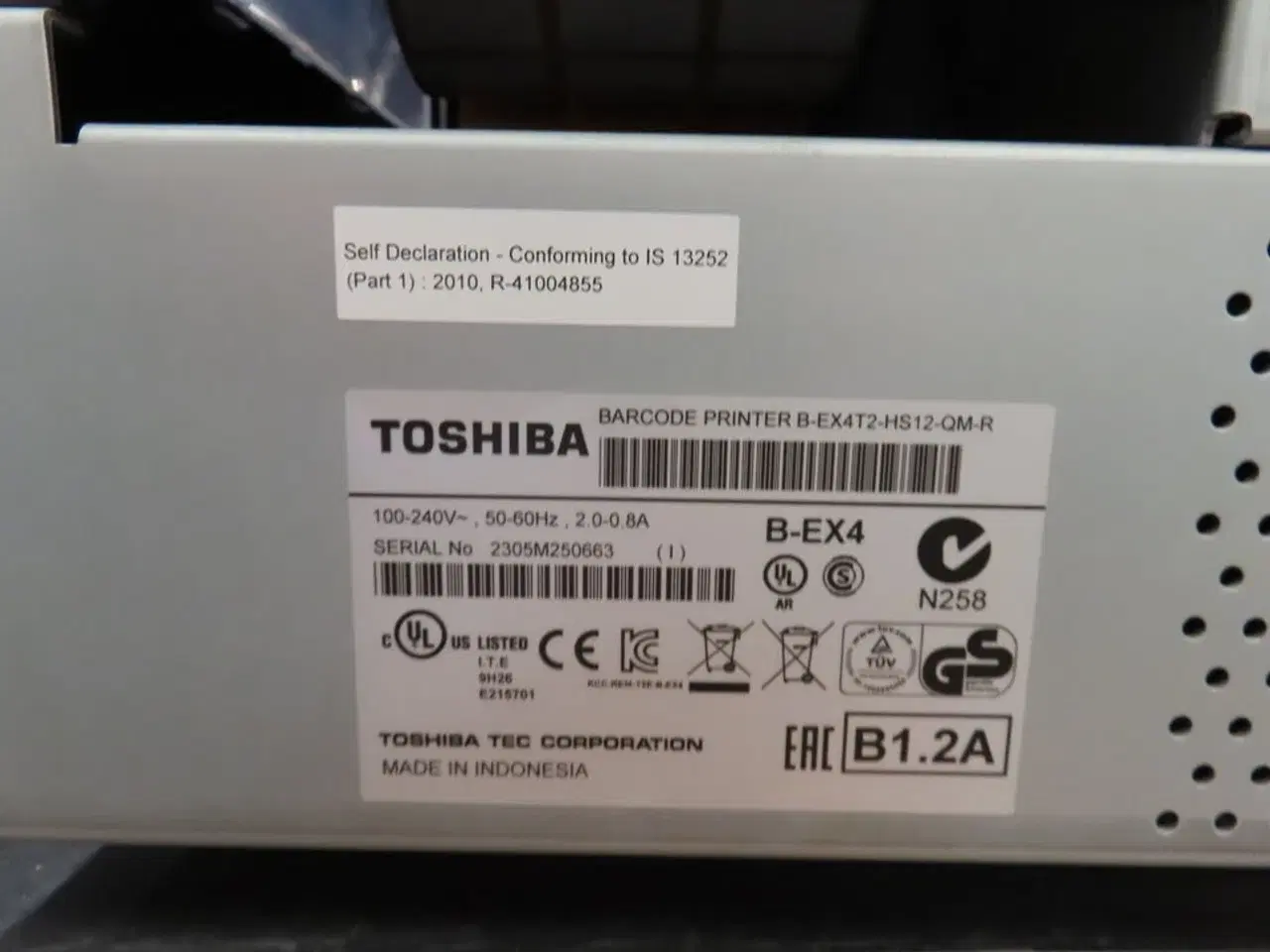 Billede 5 - Labelmaskine, TOSHIBA B-EX4T2