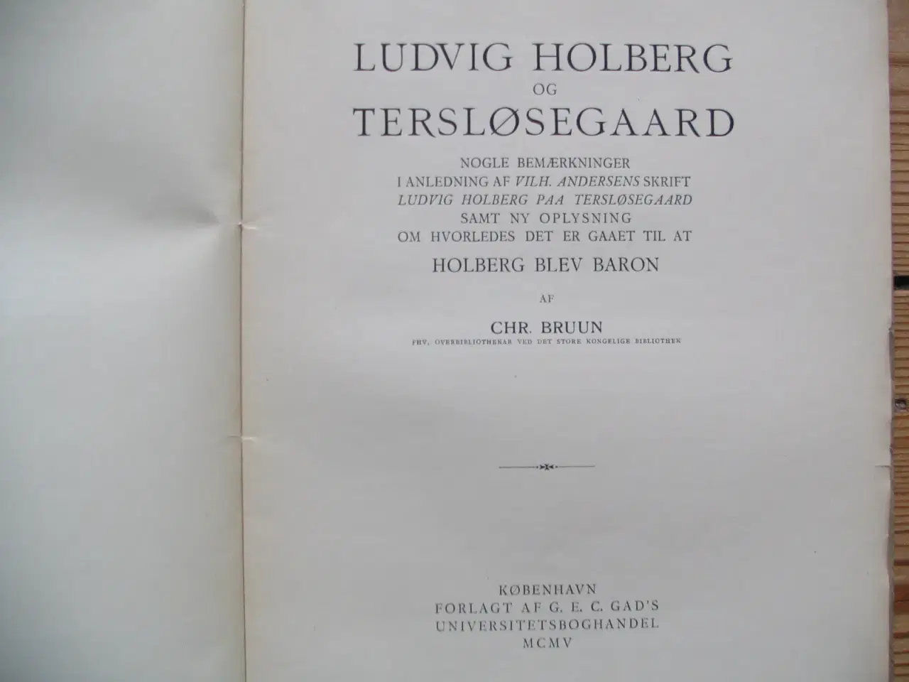 Billede 2 - Ludvig Holberg (1684-1754) og Tersløsegaard