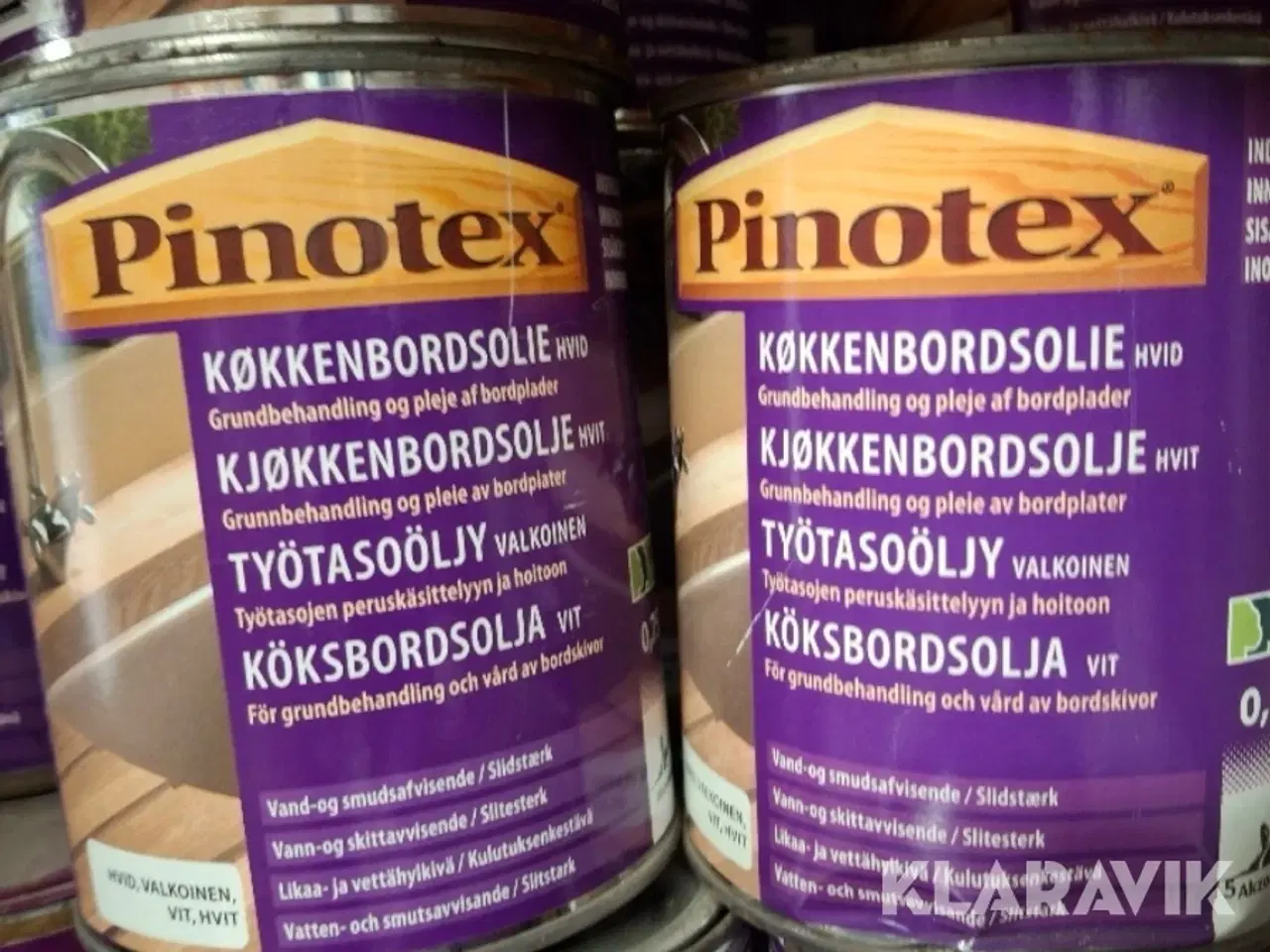 Billede 4 - Assorteret olier & lak Pinotex - Træolie, køkkenbords olie & panellak, ca 100 styk