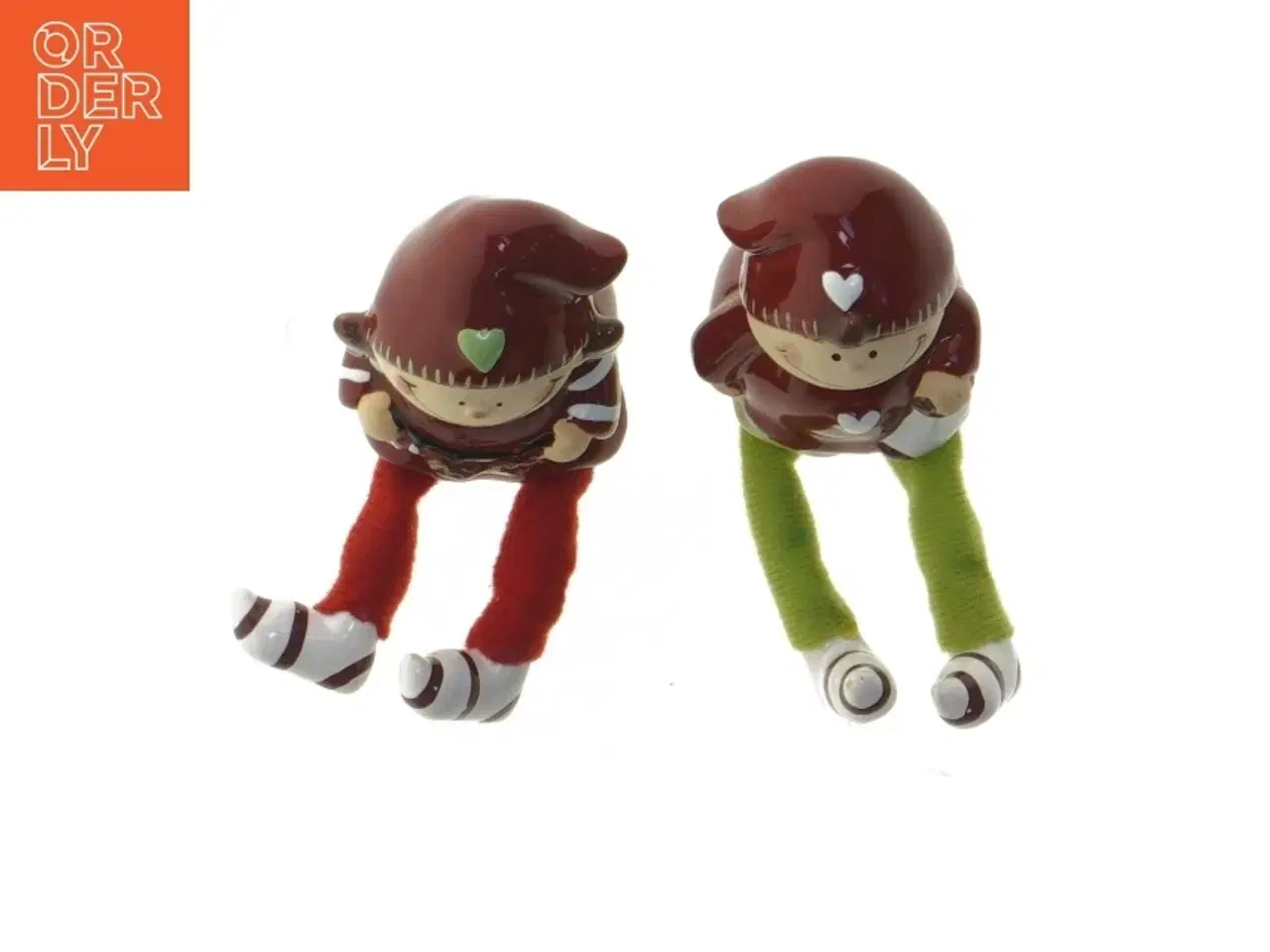 Billede 3 - Keramiske nissefigurer (str. 8 cm)