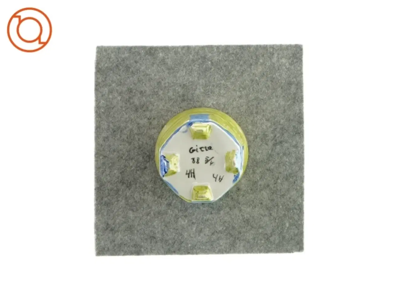 Billede 3 - Lysestage til fyrfadslys - hjemmemalet