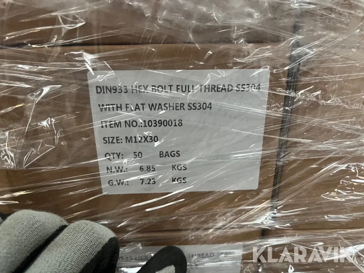 Billede 5 - Sætskruer med løs skive A2 M12x30 mm 7500 styk