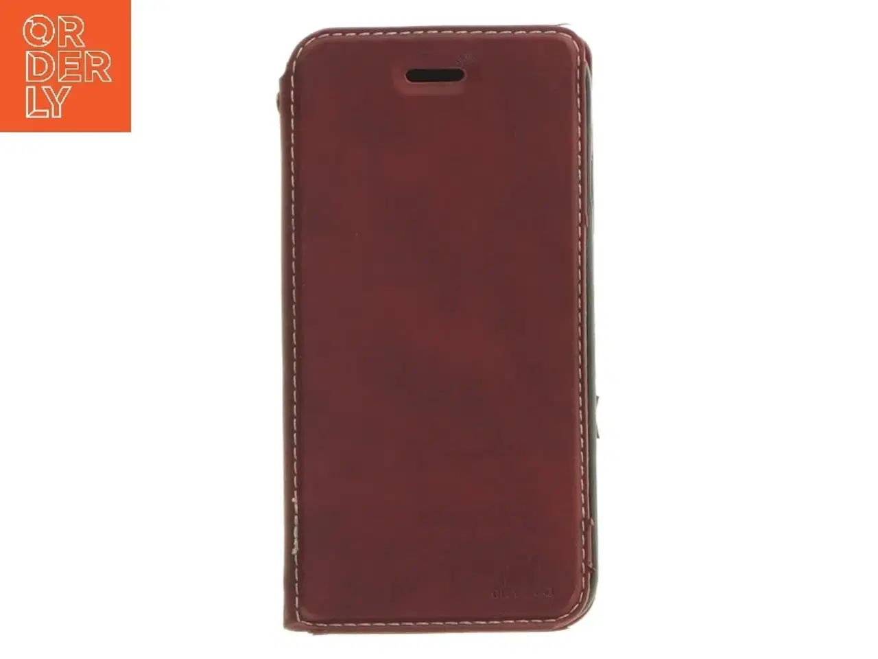 Billede 2 - Smartphone etui i læder med kortholder (str. 14 x. 7,5 cm)
