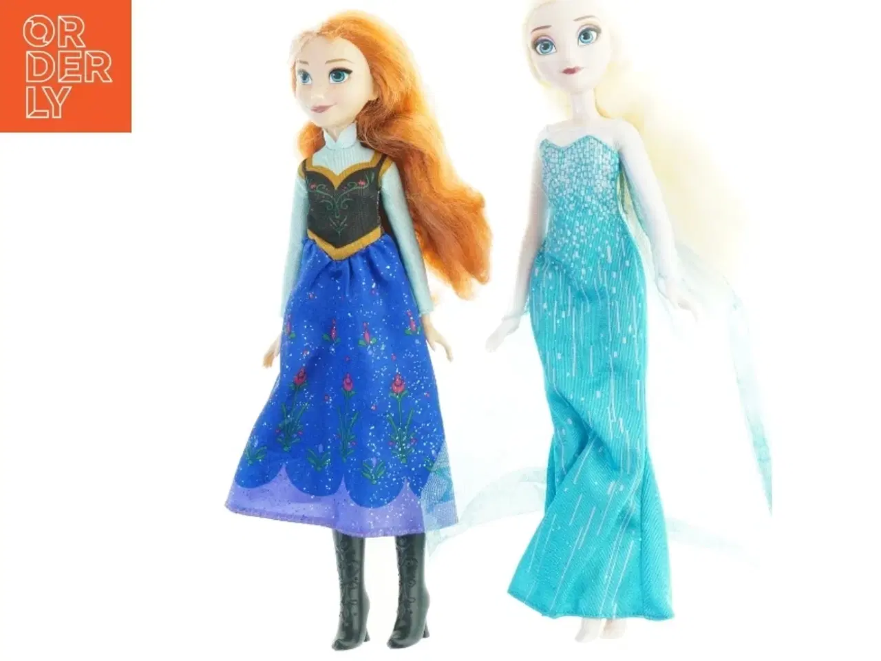 Billede 1 - Dukker med kjoler, Elsa og Anna fra Hasbro (str. 30x7 cm)