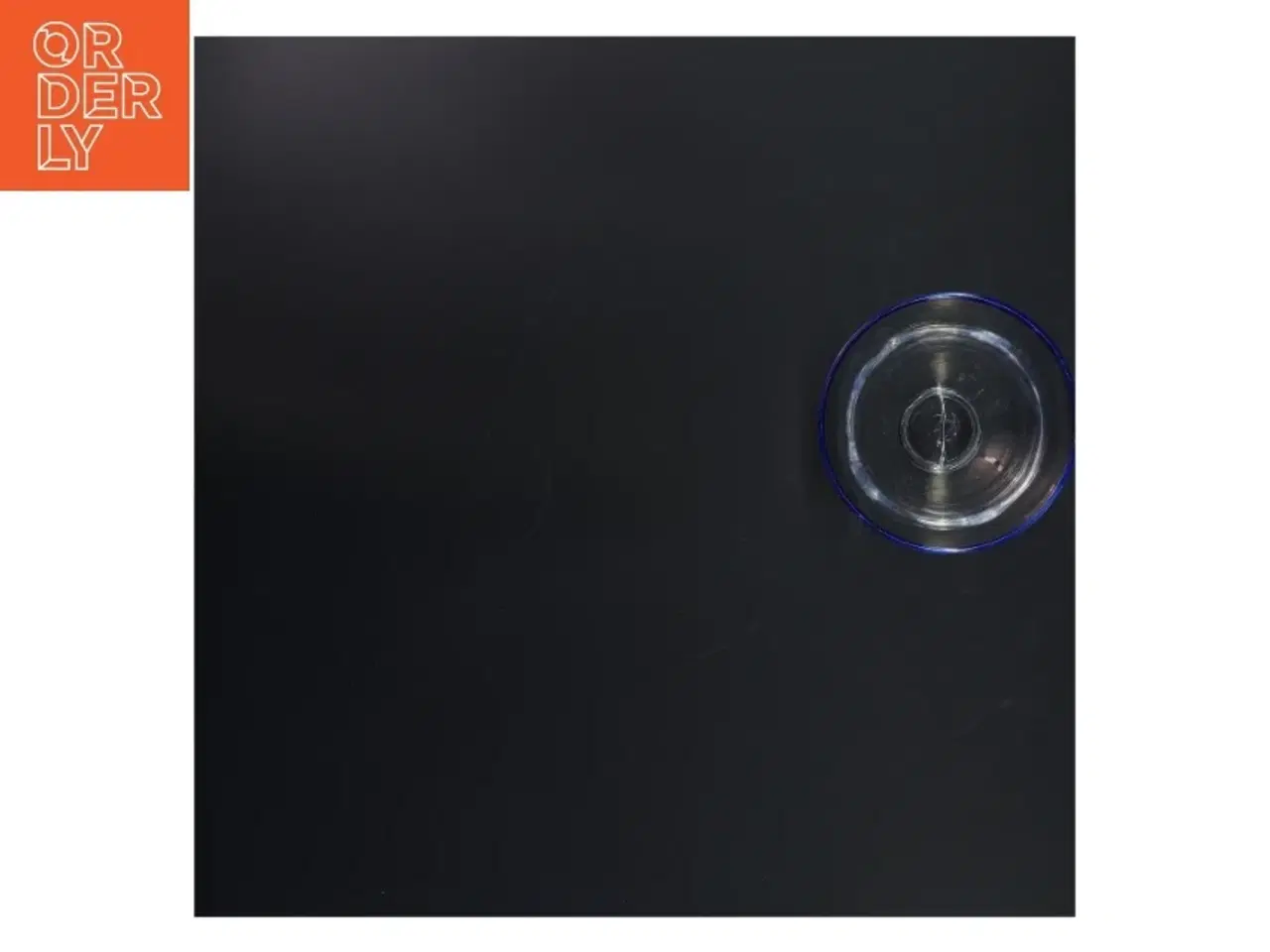 Billede 4 - Glaskande og skål med blå kant (str. 14 og 8 cm)