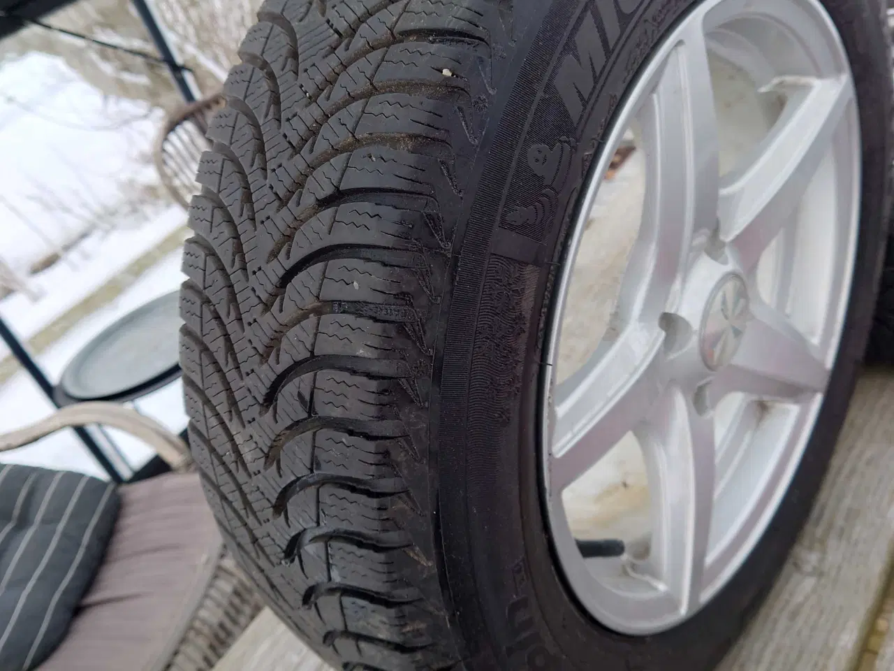 Billede 1 - Vinterdæk Michelin på Alu