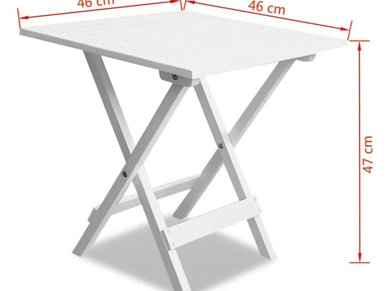 Billede 5 - Bistrobord massivt akacietræ 46x46x47 cm