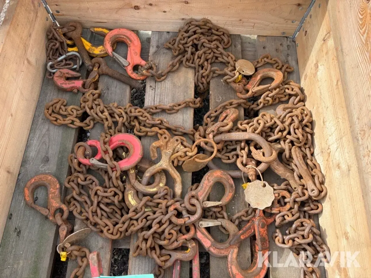 Billede 3 - Surringsskralder og kædeslængder samlet lot