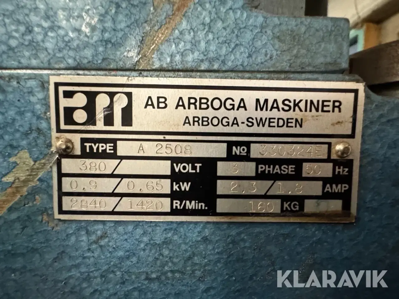 Billede 3 - Såjleborremaskine AB Arboga Maskiner A 2508 med værktøjsskab og tilbehør