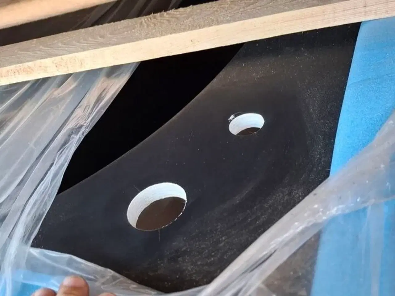 Billede 3 - Strømberg Arden Back-To-Wall badekar 1600 x 860 mm - Mat sort