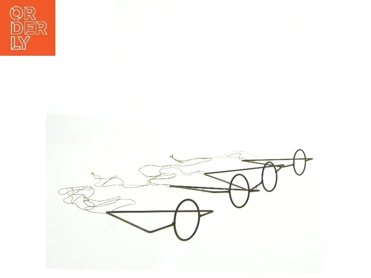 Billede 2 - Metallysestager til vægmontering (str. 16 x 14 cm)