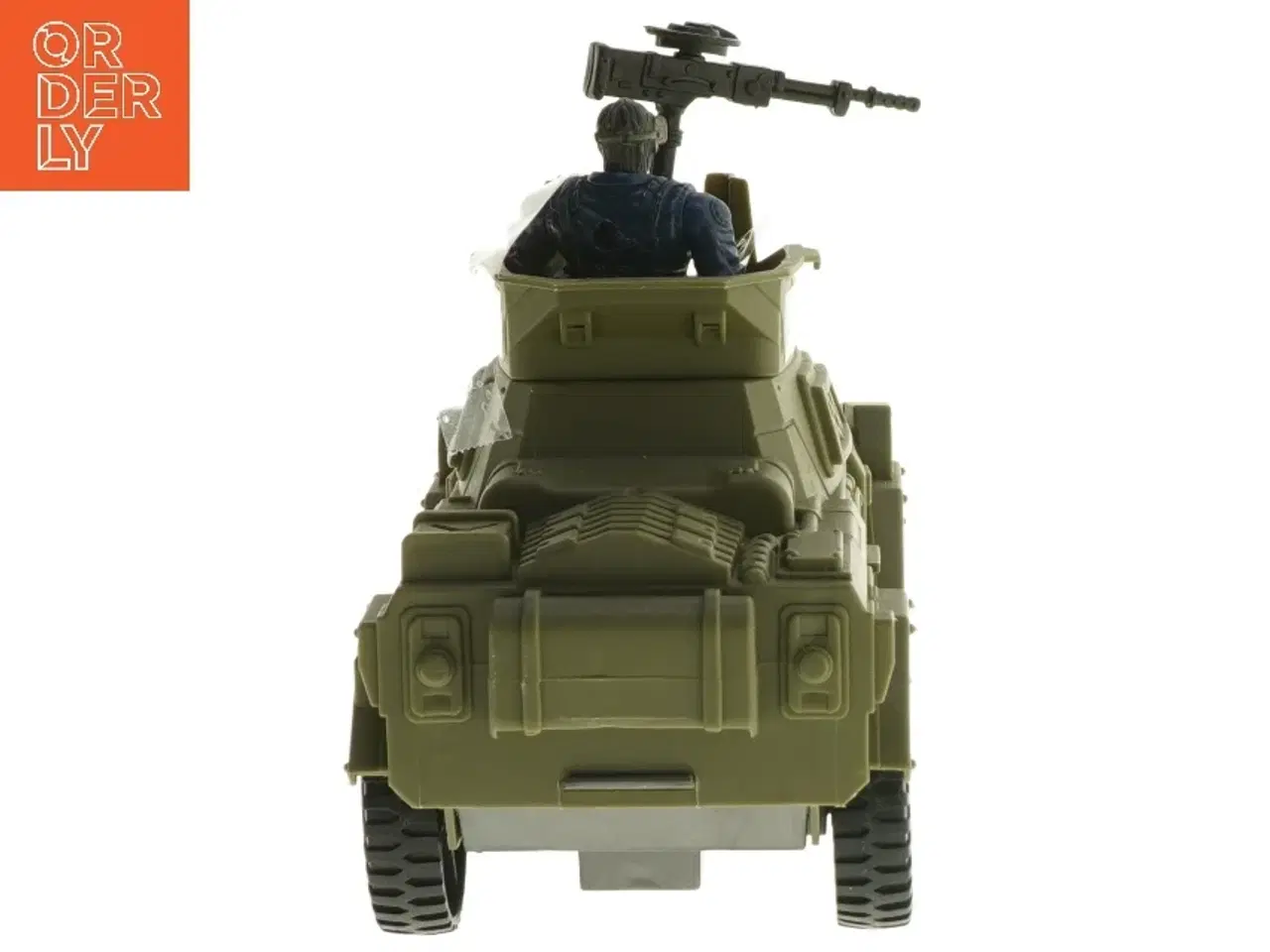 Billede 2 - Soldat legetøjsbil med figur (str. 20,5x9 cm)