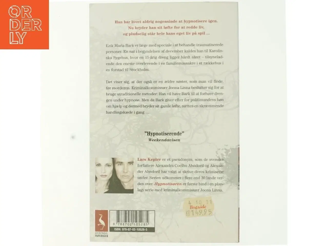 Billede 3 - Hypnotisøren af Lars Kepler (Bog)