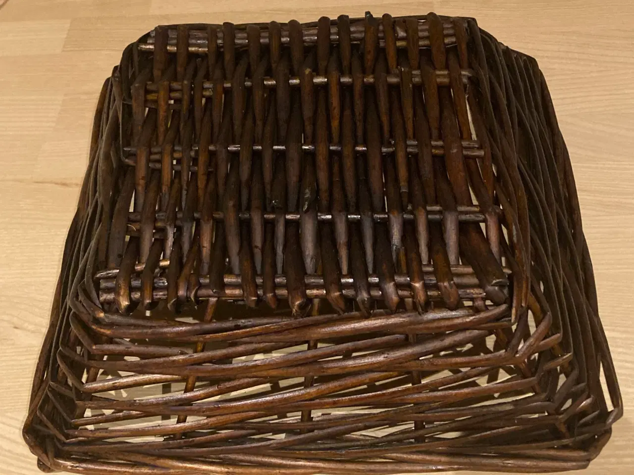 Billede 4 - Fletkurv, 30 x 30 x 9 cm