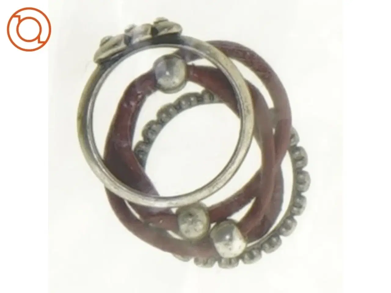 Billede 1 - (Læder fingerringe (str. Large)str. Large)