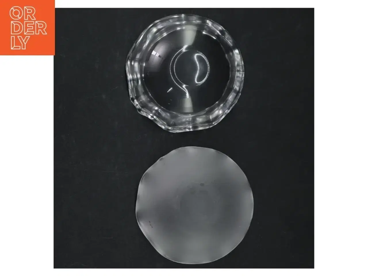 Billede 3 - Glas bonbonniere fra Holmegaard (str. Ø. 8 cm)