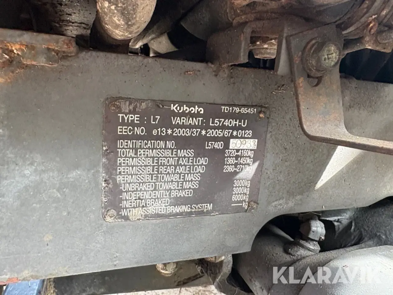 Billede 6 - Traktor Kubota L5740