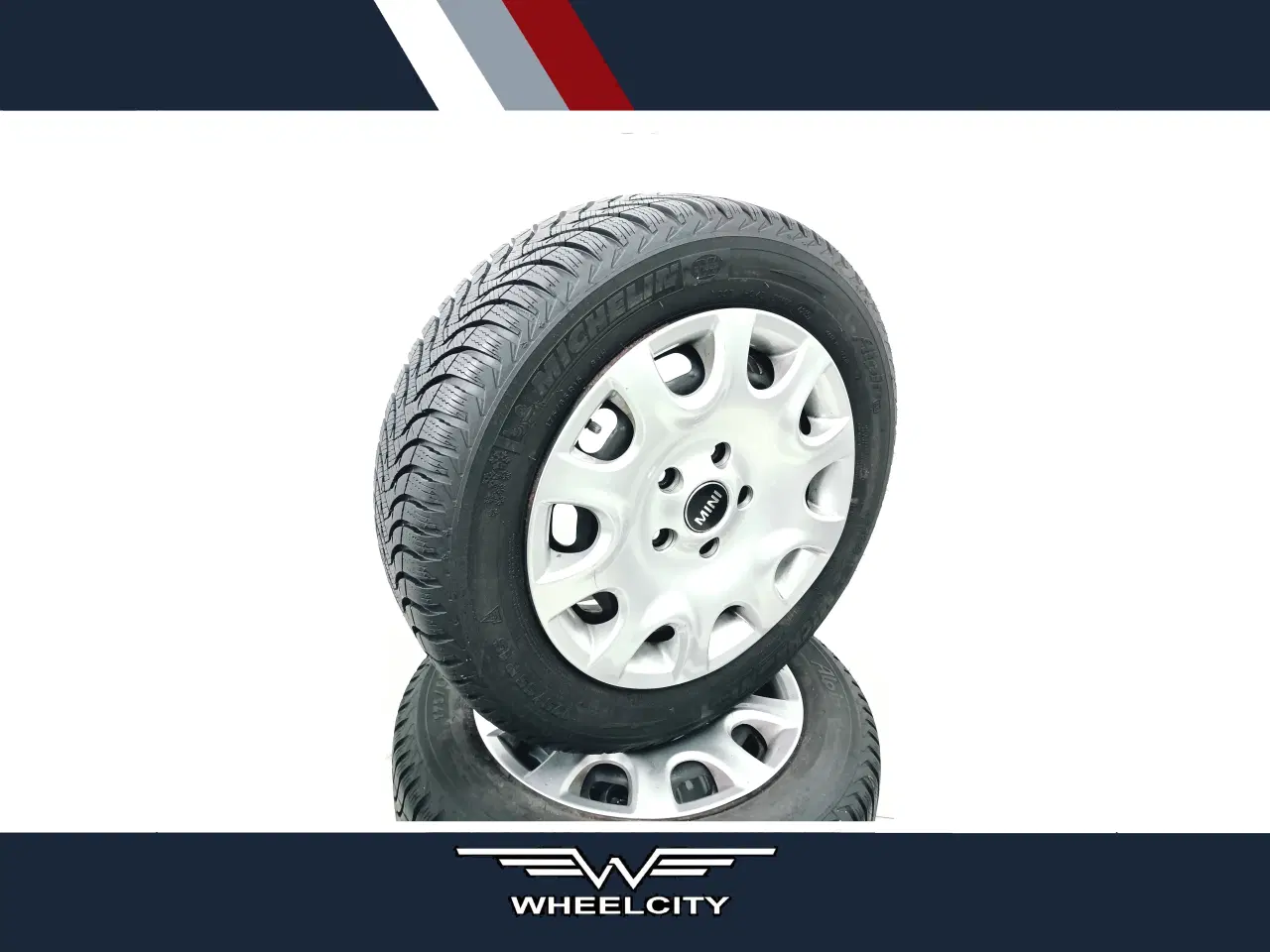 Billede 1 - 5x112 15" ET46 nav 66,6ø vintersæt inkl.TPMS