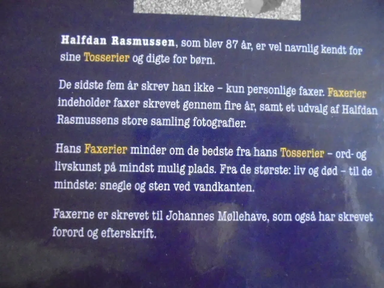 Billede 4 - Faxerier fra Halfdan Rasmussen til Johannes Mølleh