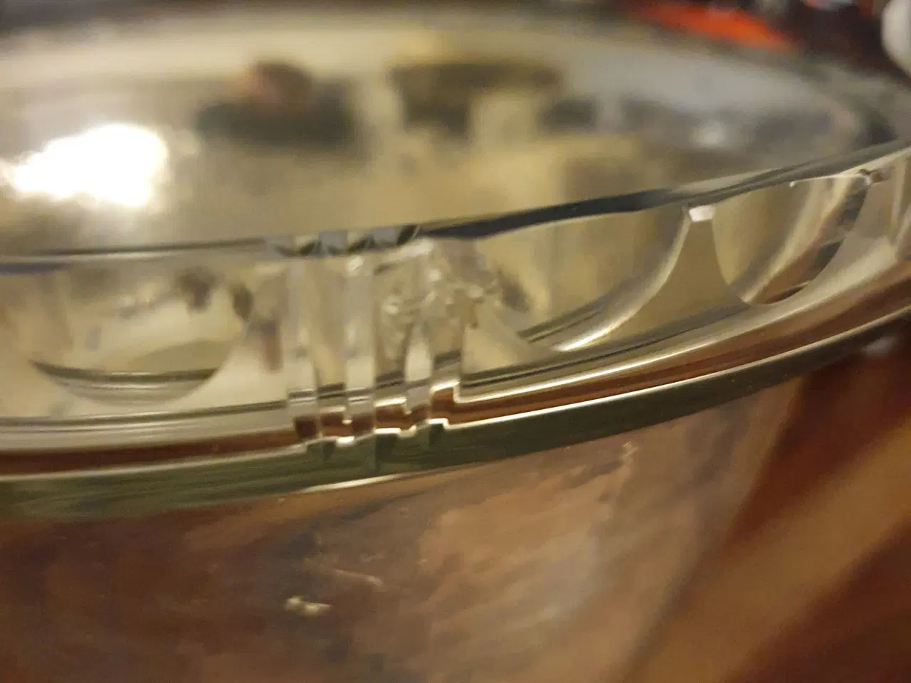 Billede 3 - Forsølvet skål med glasindsats