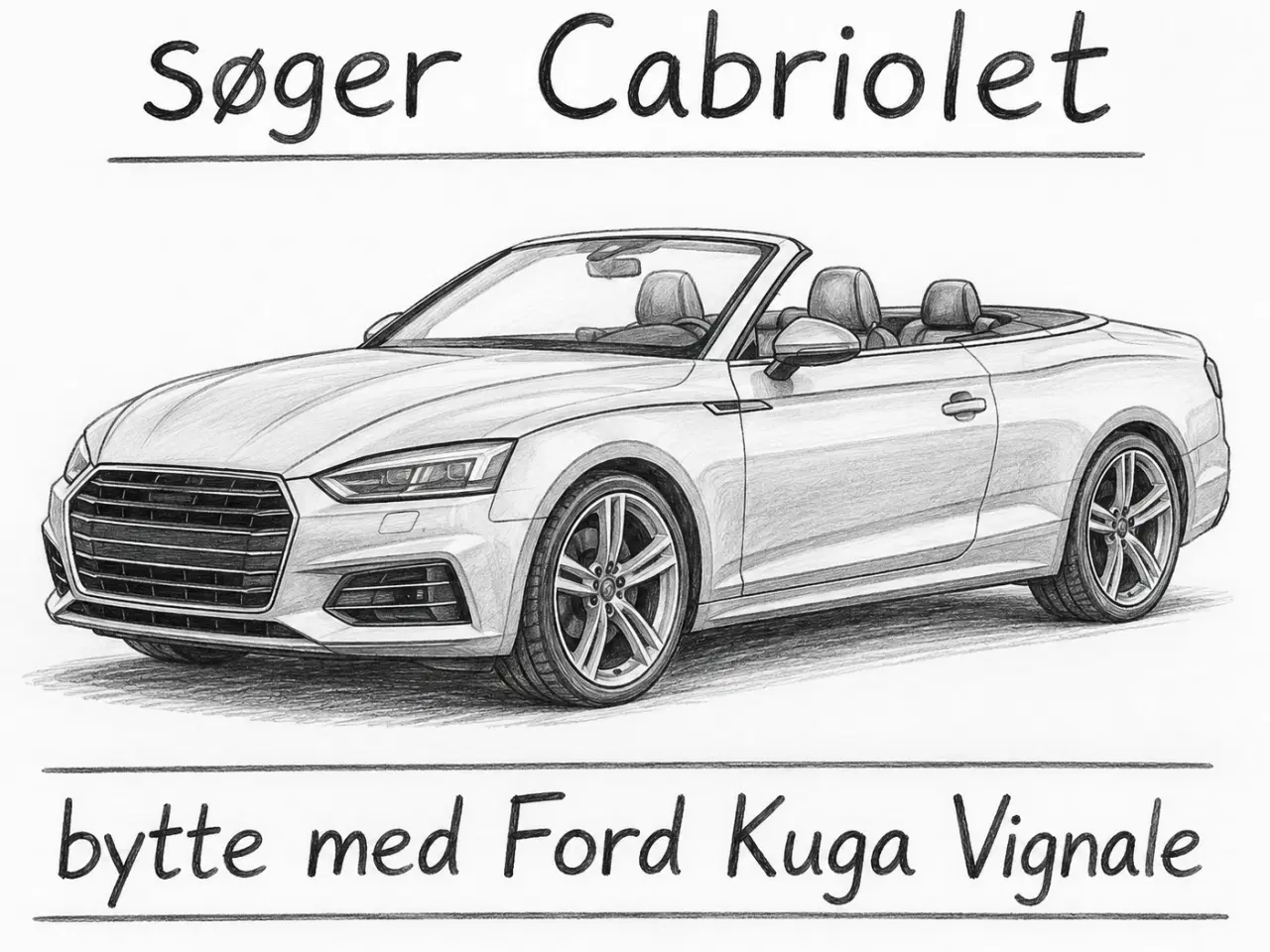 Billede 1 - Søger Cabriolet, bytte med Ford Kuga Vignale