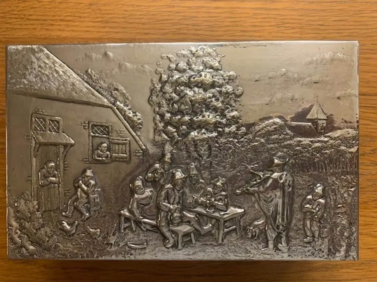Billede 2 - Flot sølvskrin -mrk. H.J.Plet - 22 x 13,5 cm